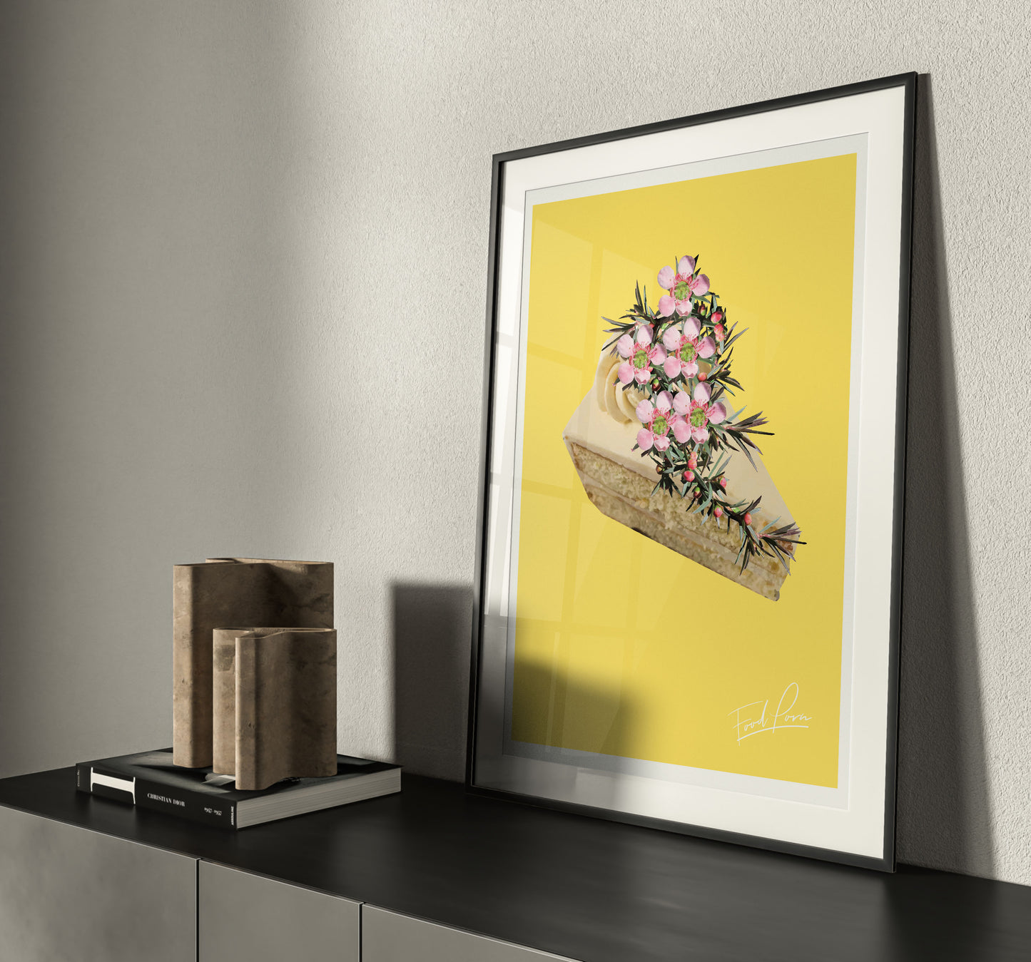 Cake Floral Yellow Print