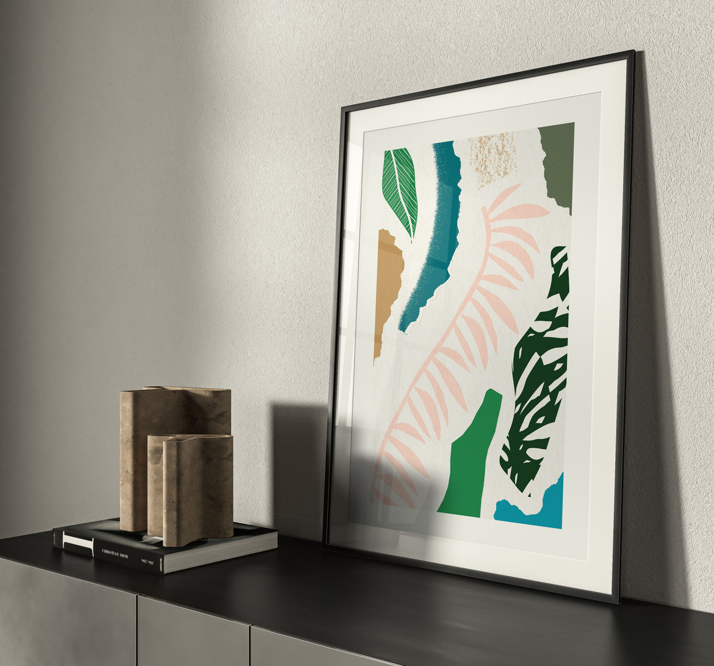 Pink Leaf Jungle Print