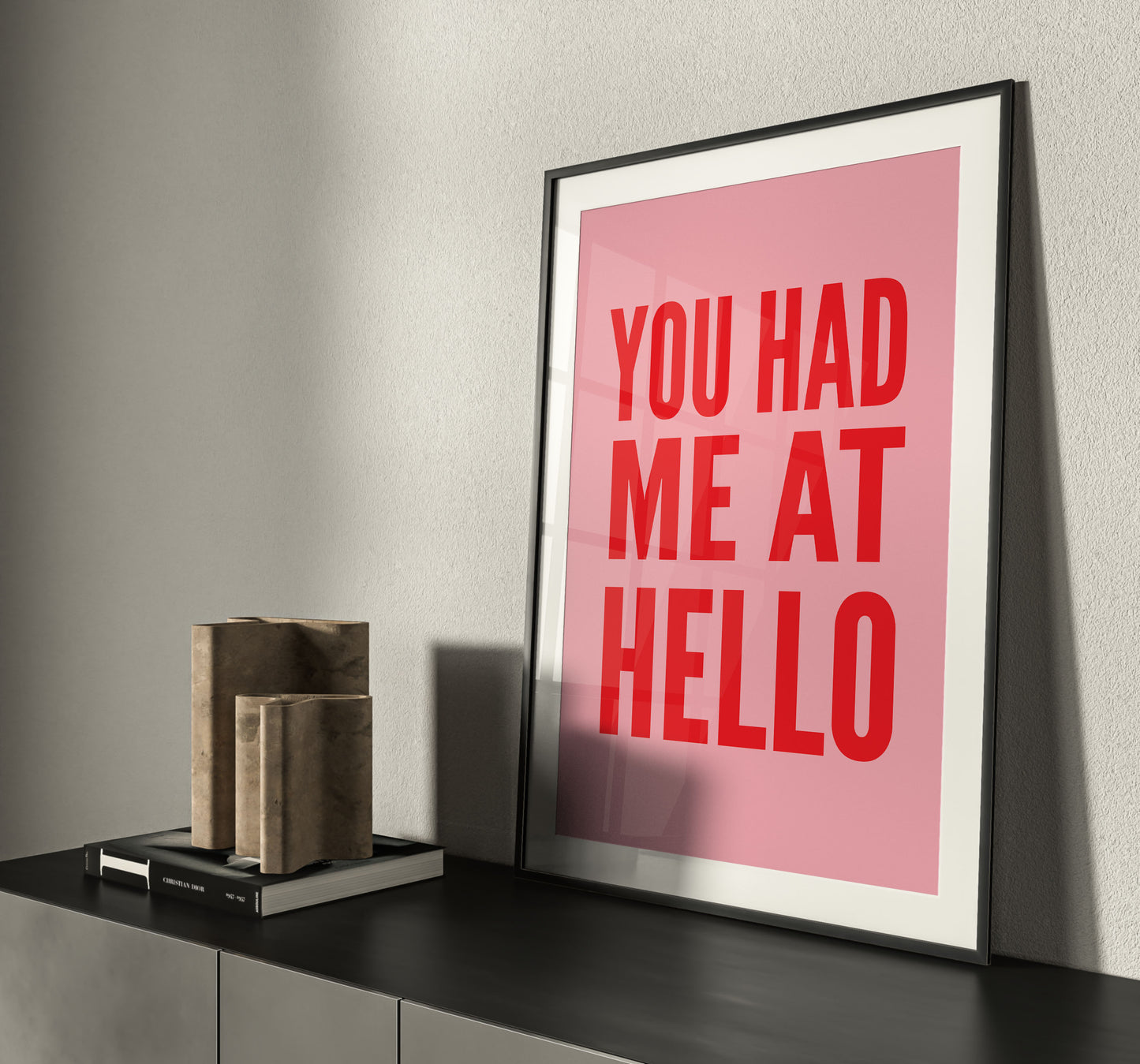 You Had Me At Hello Red Print