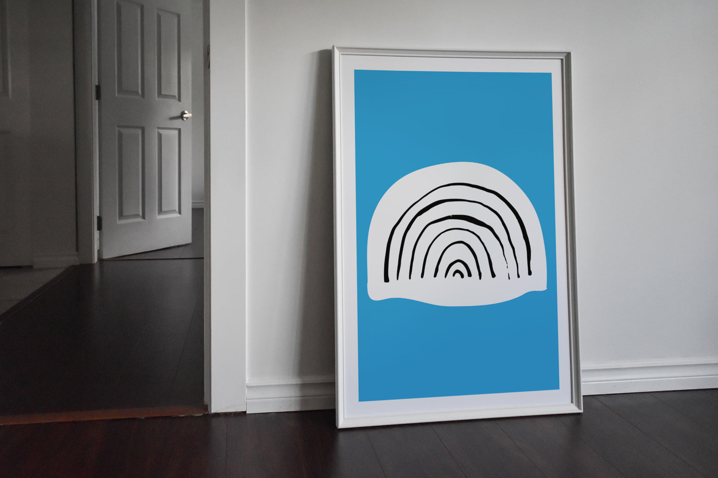 Rainbow Blue Funk Print