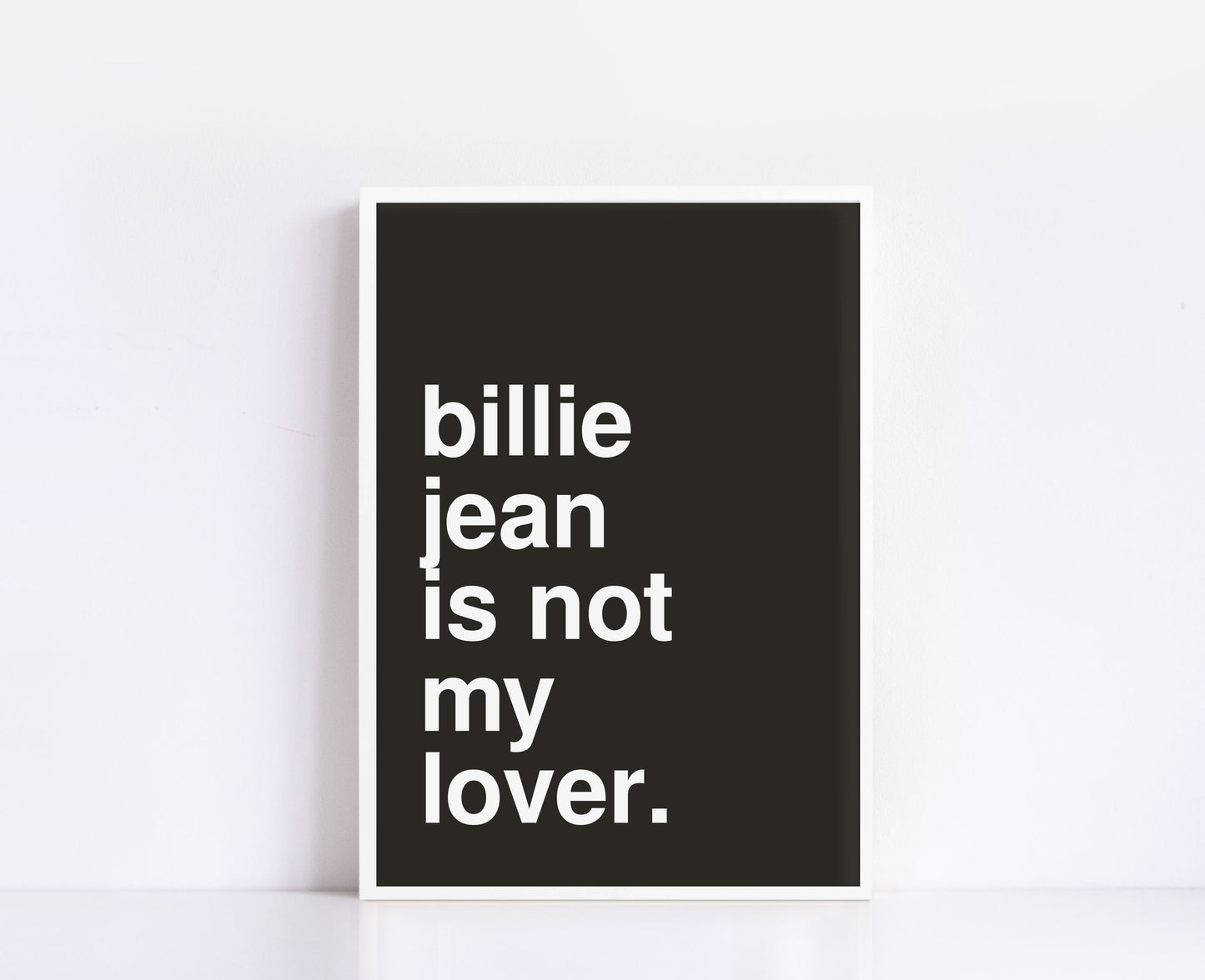 Billie Jean Black Print