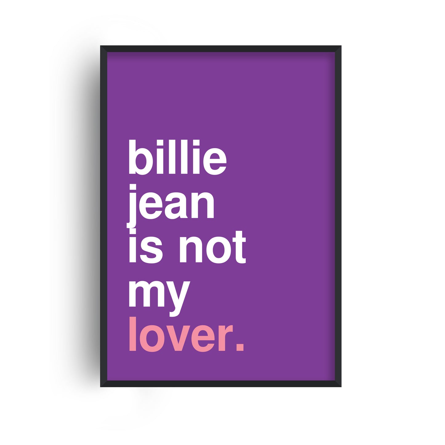 Billie Jean Purple Print