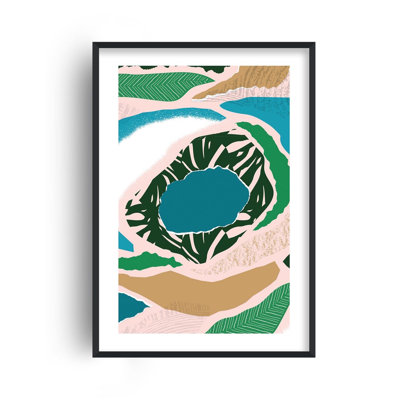 Blue Lake Jungle Print