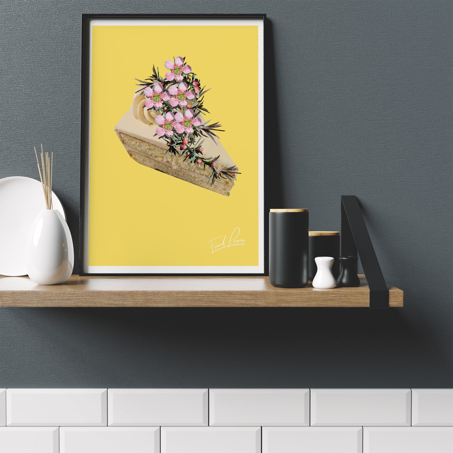 Cake Floral Yellow Print