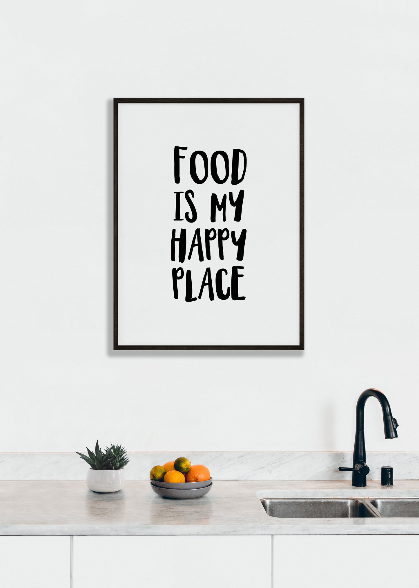 Food is My Happy Place Print