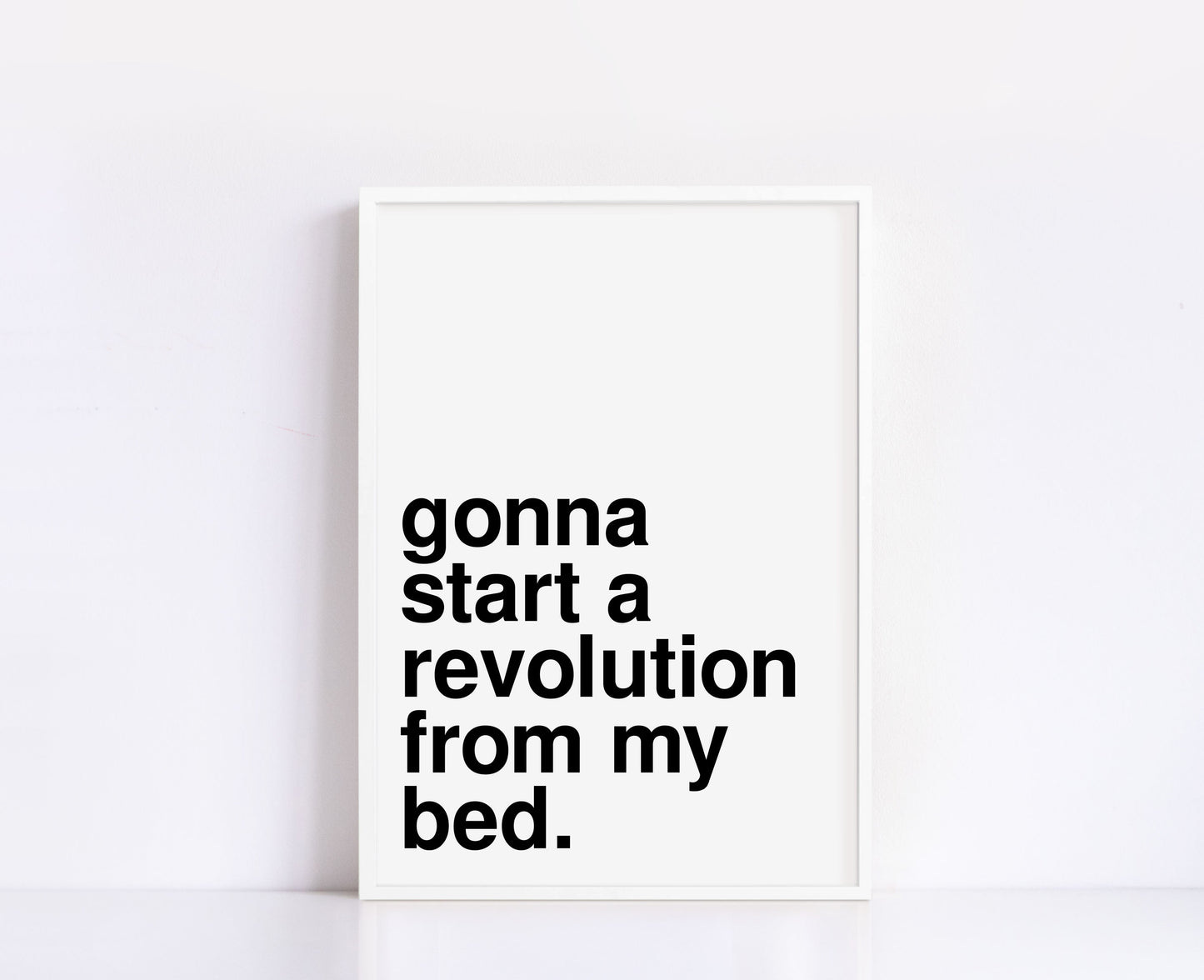 Revolution White Print