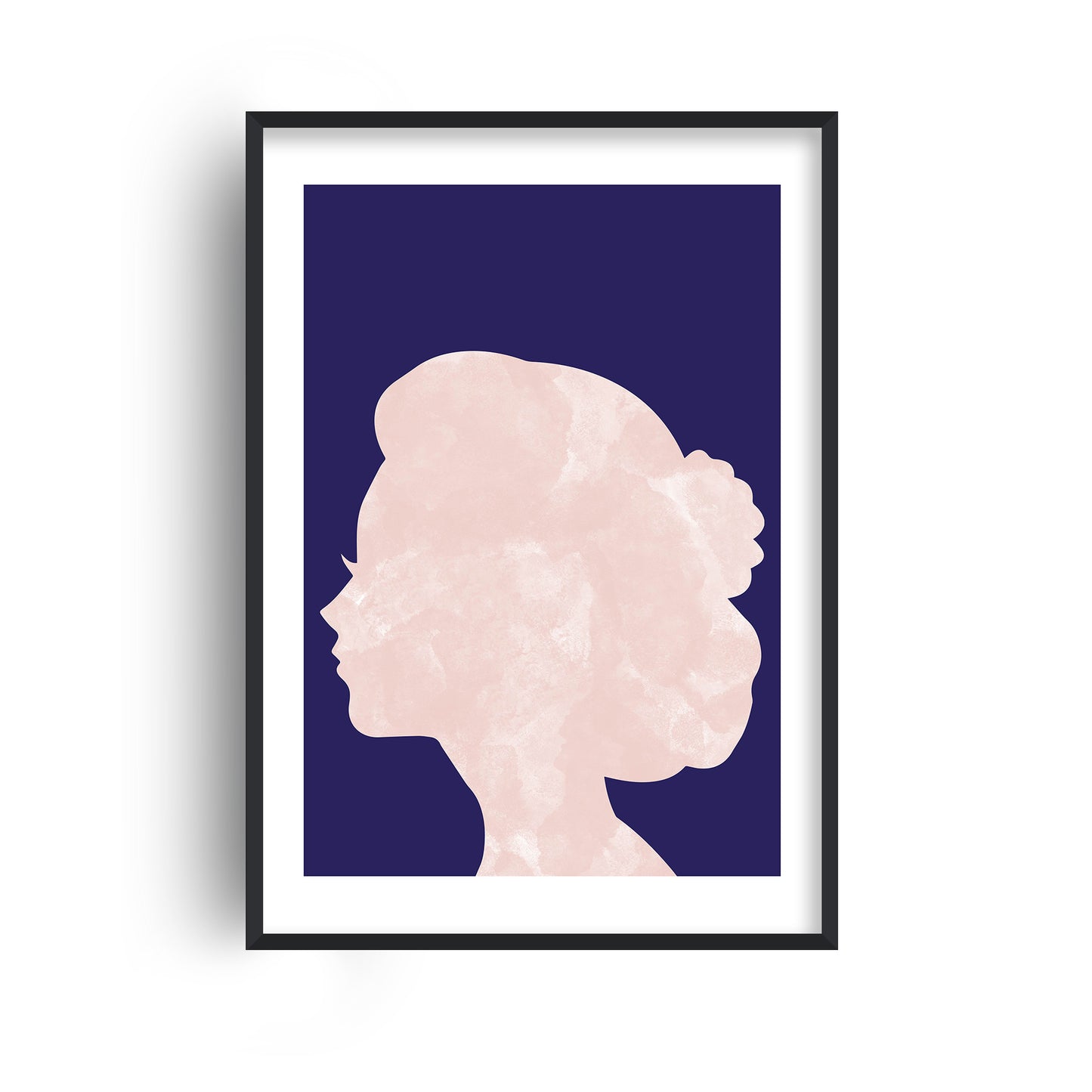 Marble Head Navy Print