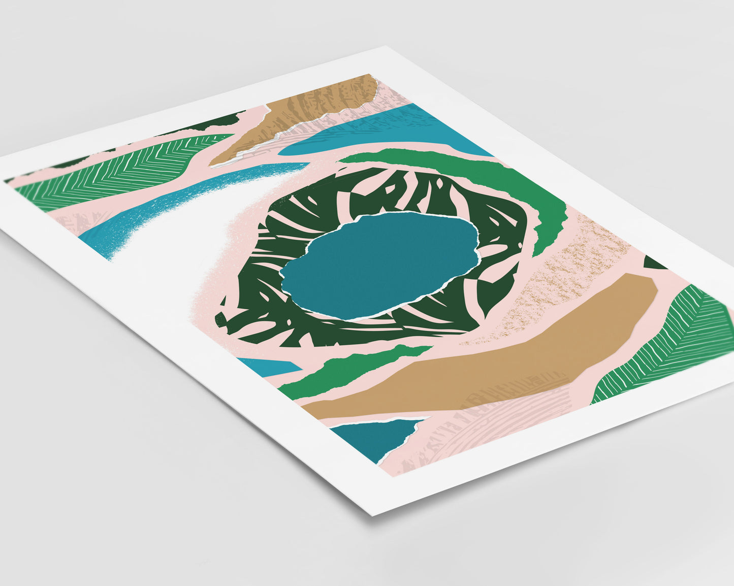 Blue Lake Jungle Print