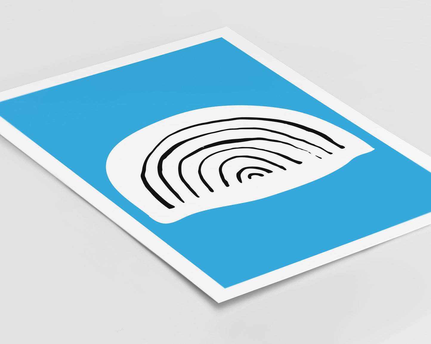 Rainbow Blue Funk Print