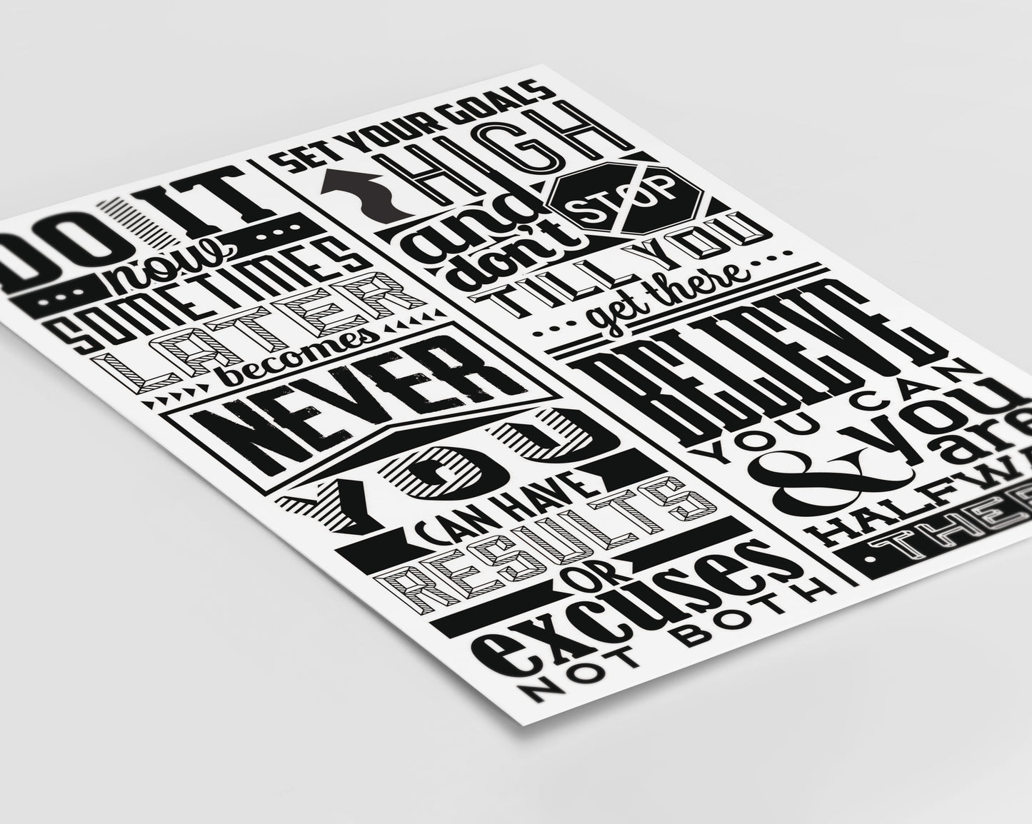 Do It Now Vintage Print