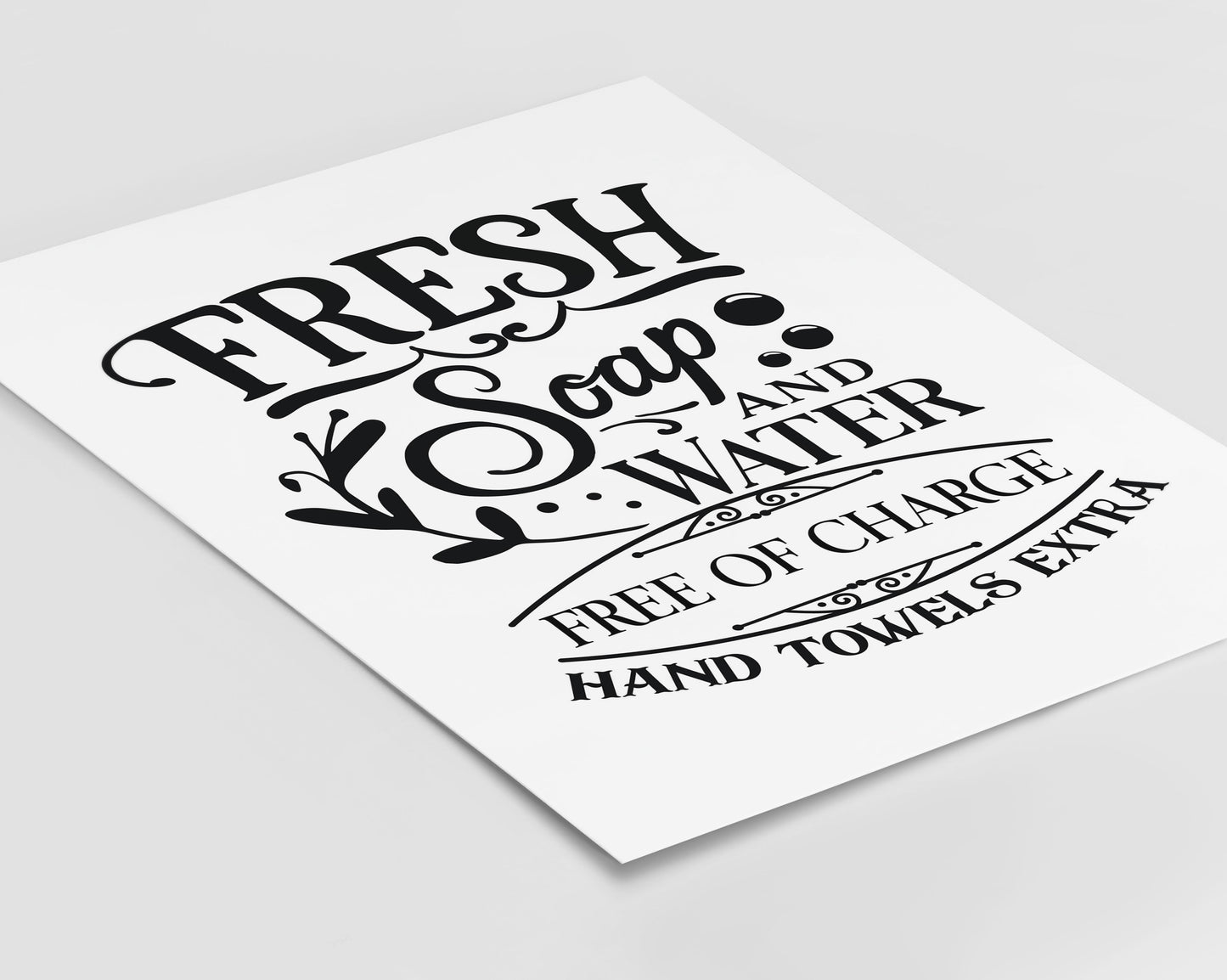 Fresh Soap Print