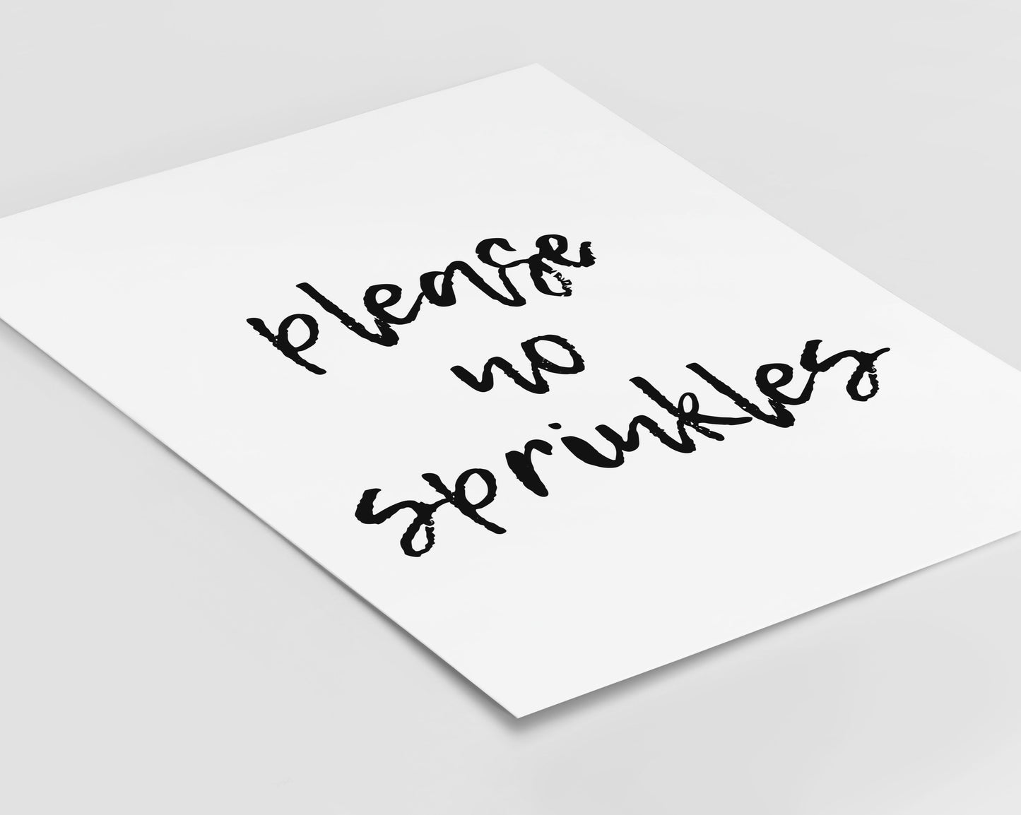 Please No Sprinkles Print
