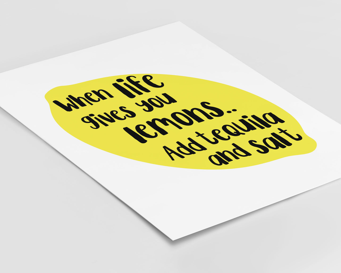 Lemons and Tequila Print