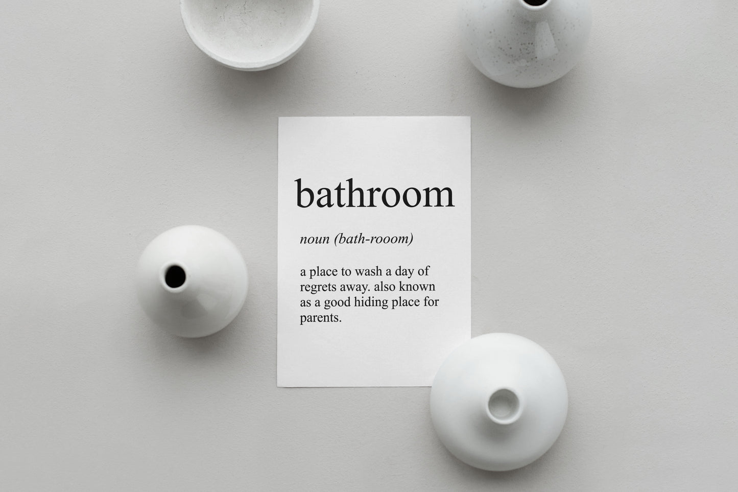 Bathroom Definition Print