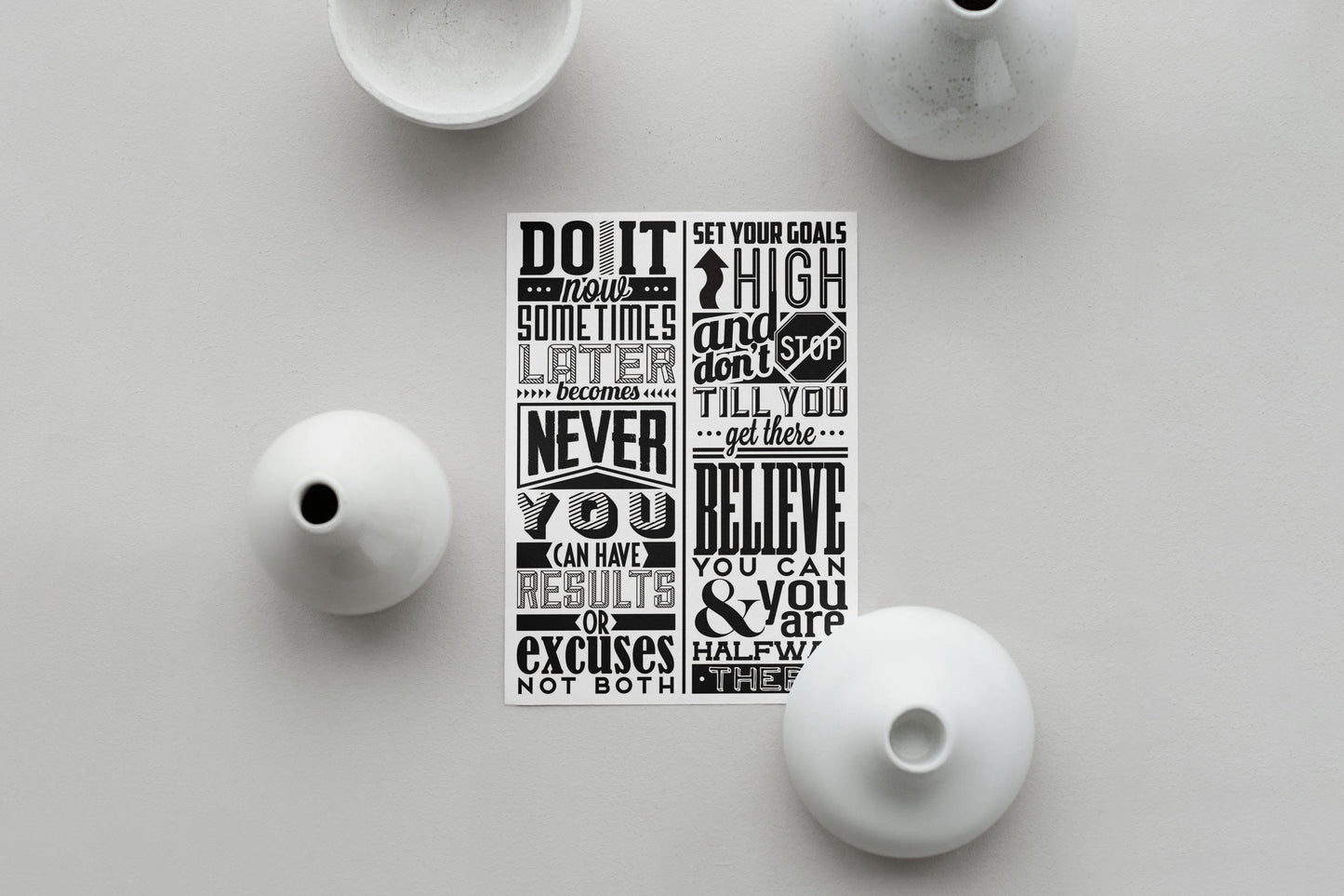 Do It Now Vintage Print