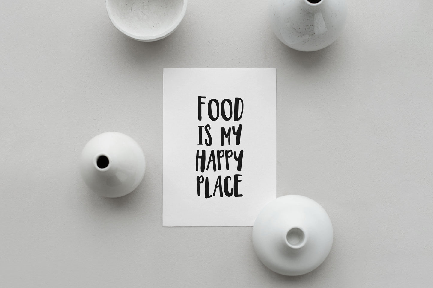 Food is My Happy Place Print