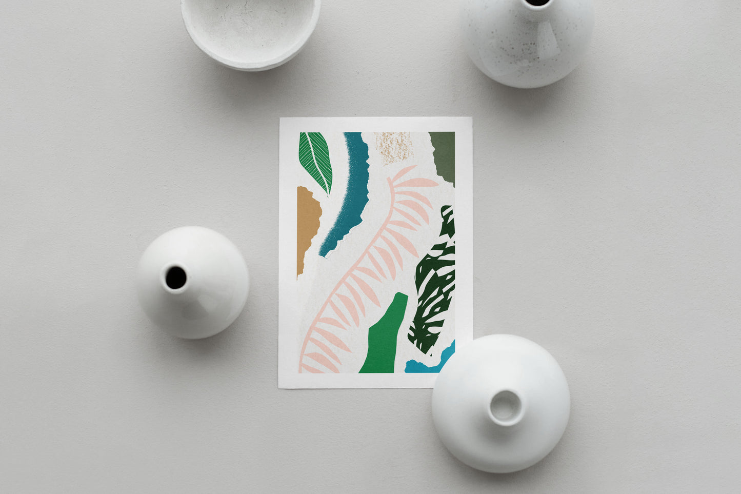 Pink Leaf Jungle Print