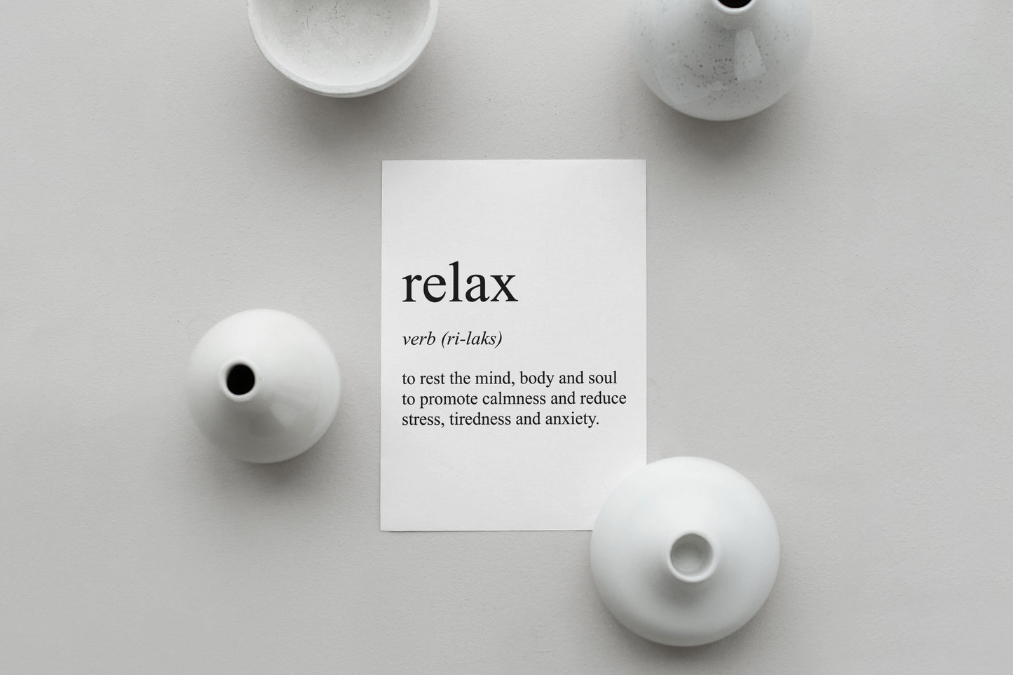 Relax Definition Print