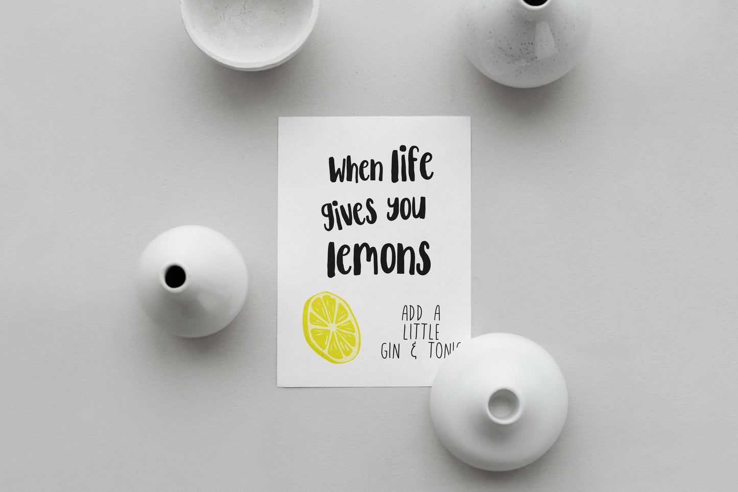 Lemons and Gin Print