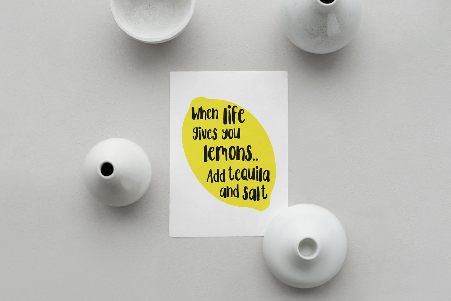 Lemons and Tequila Print