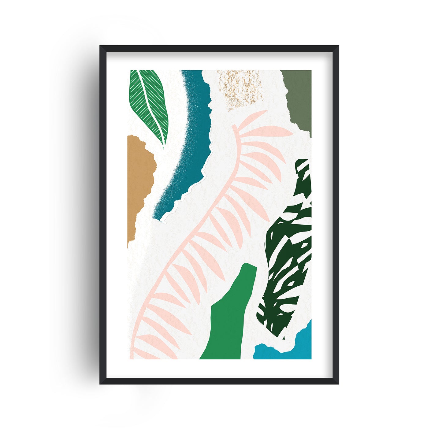 Pink Leaf Jungle Print