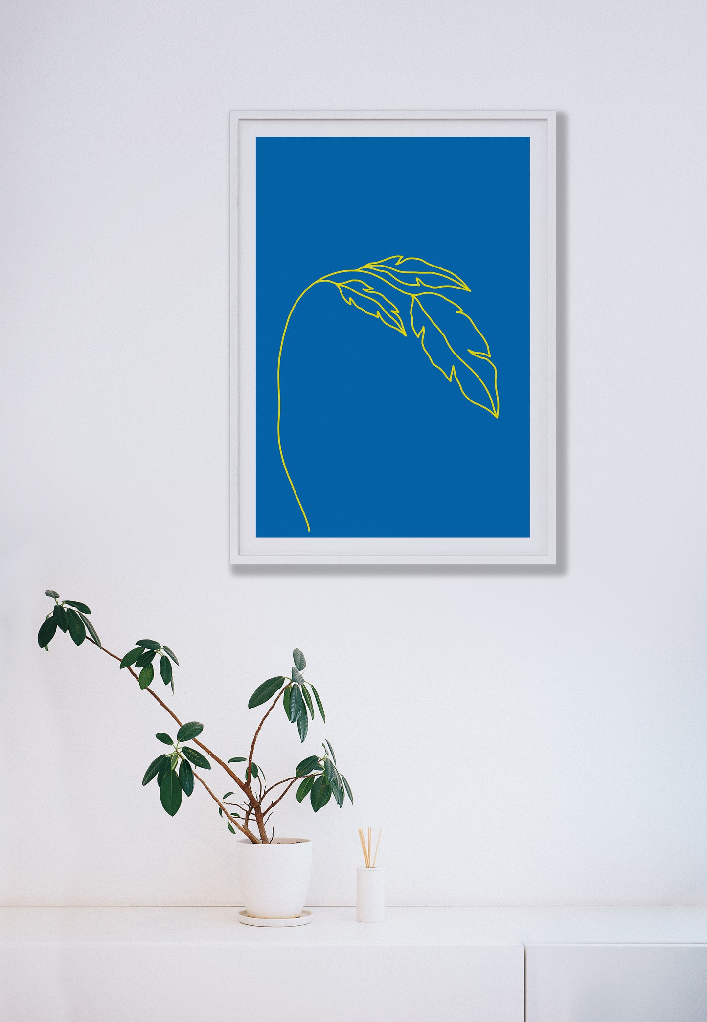 Plant Blue Funk Print