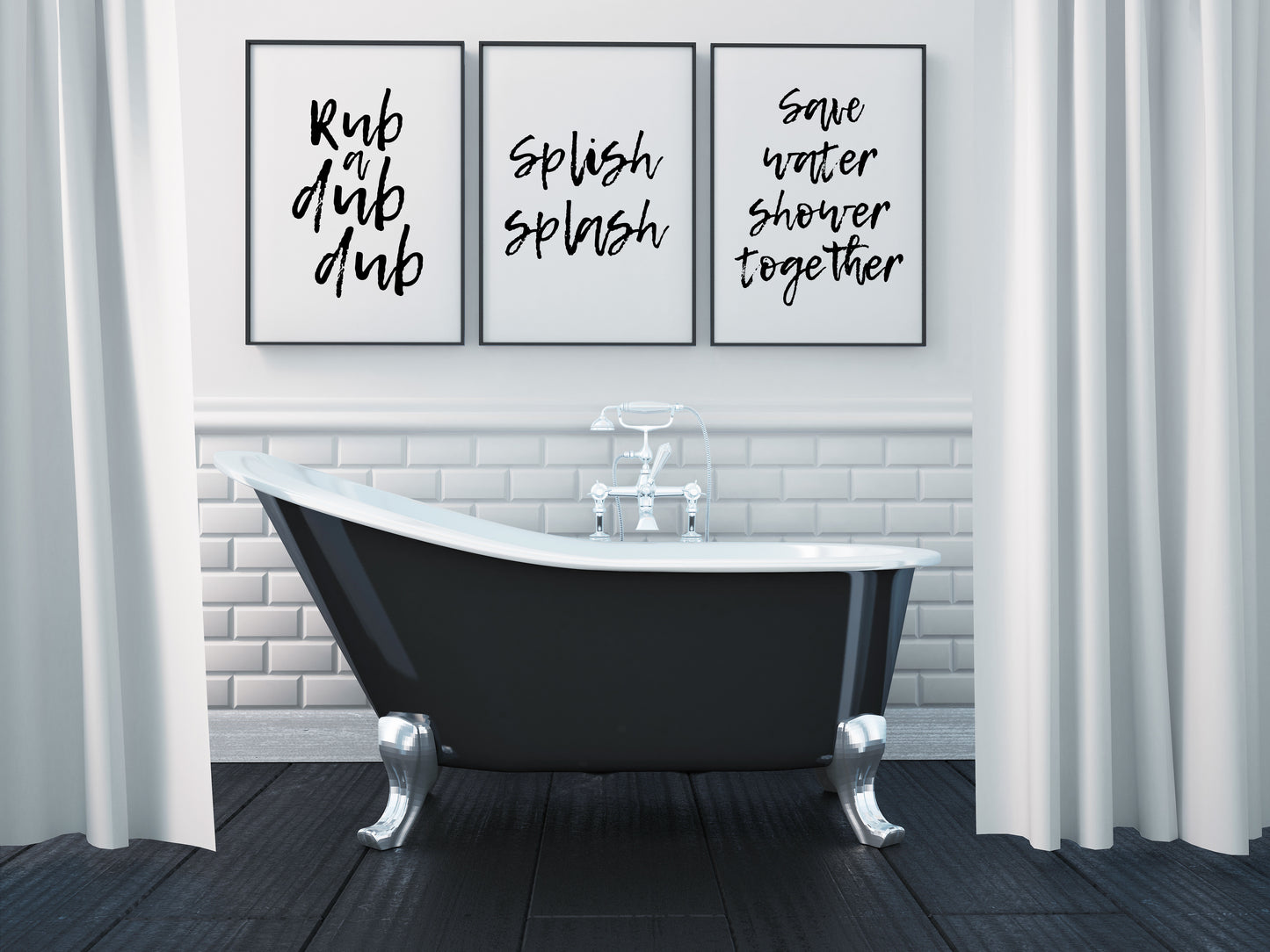 Rub a Dub Print