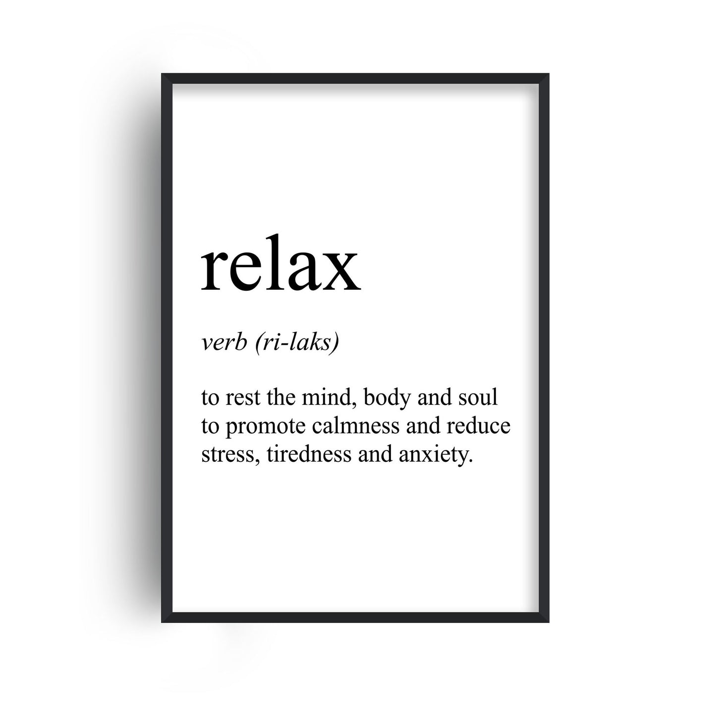 Relax Definition Print