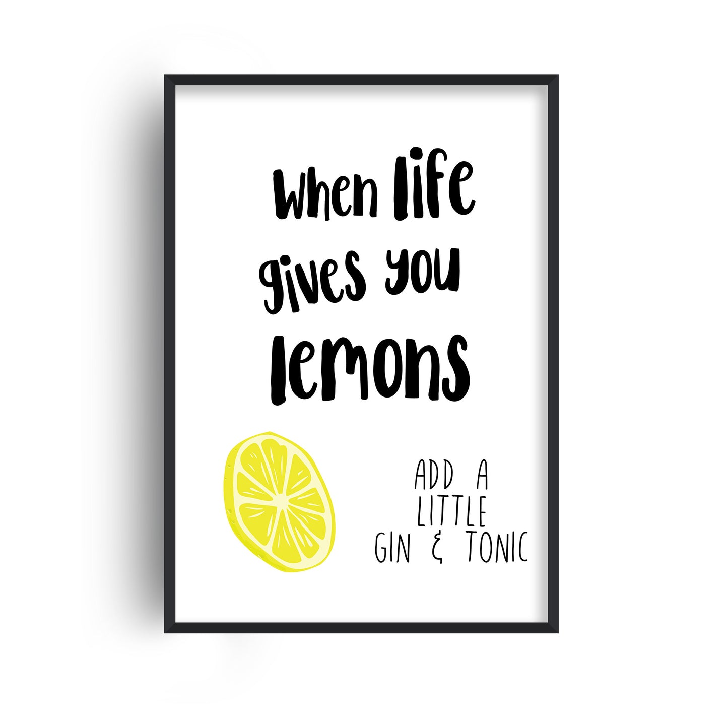 Lemons and Gin Print