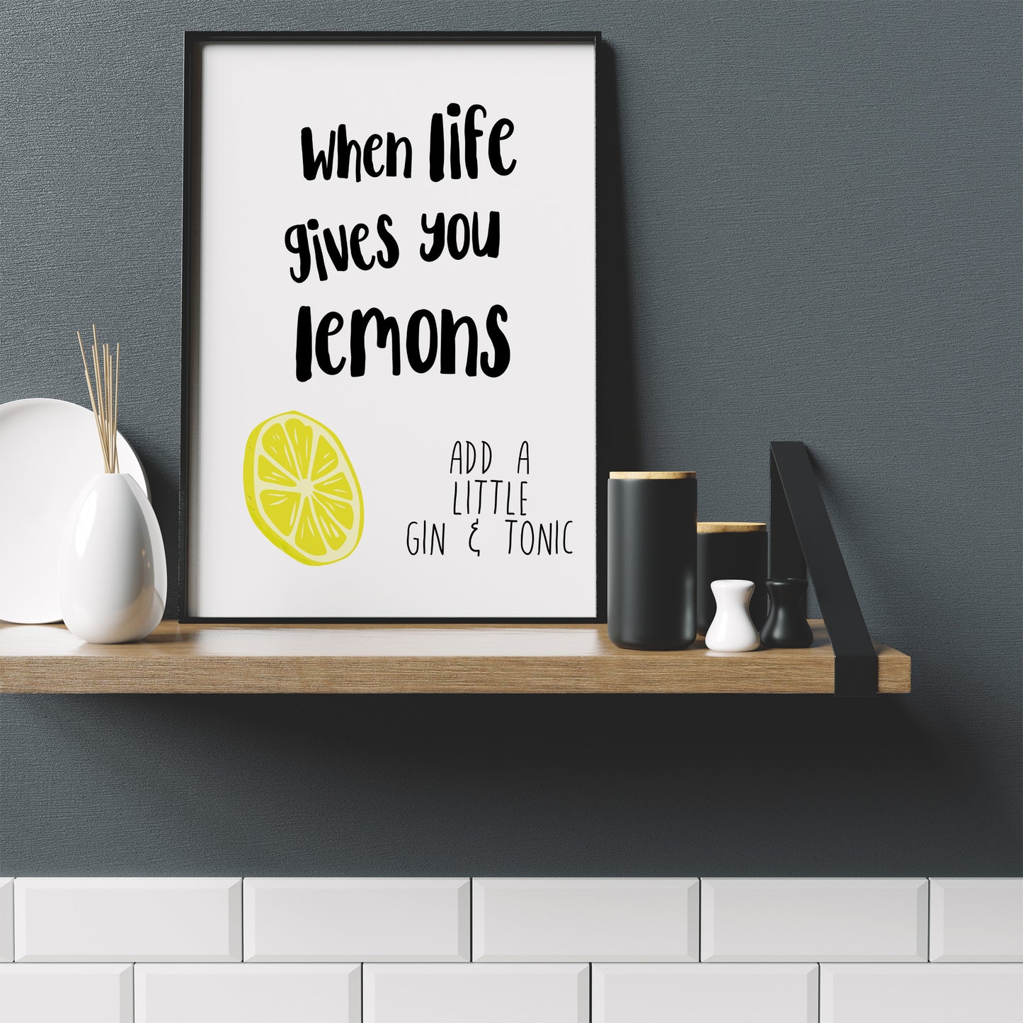 Lemons and Gin Print