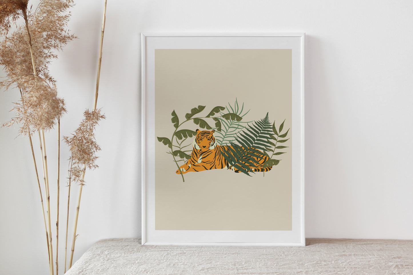 Wild Collection Resting Tiger Print