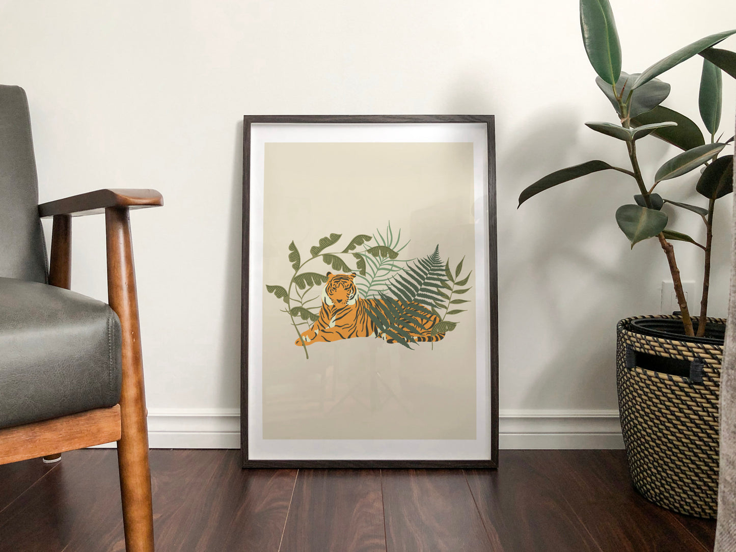 Wild Collection Resting Tiger Print