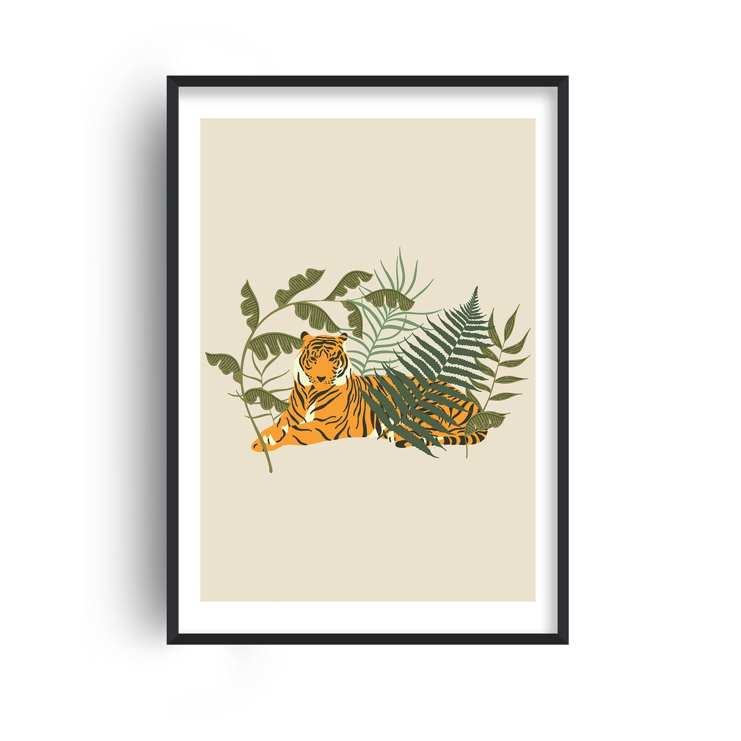 Wild Collection Resting Tiger Print