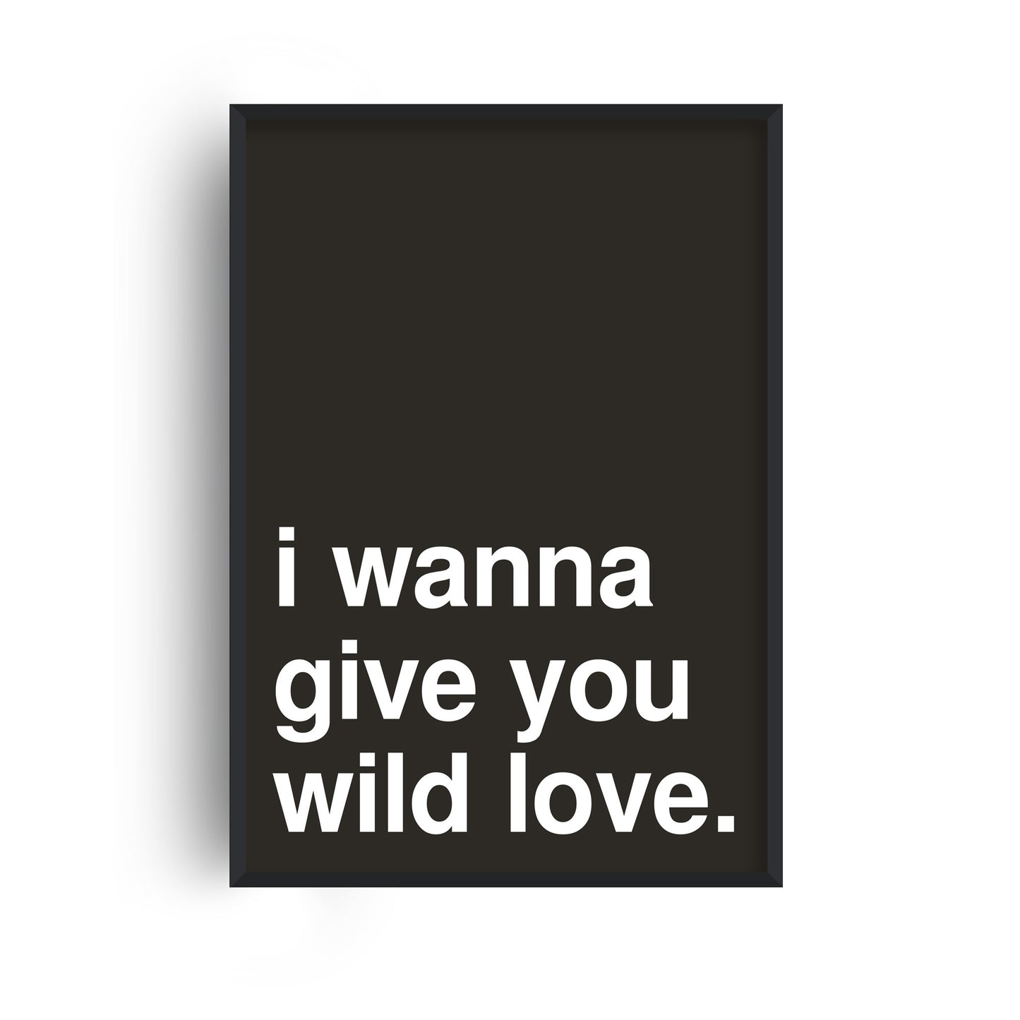 Wild Love Black Print