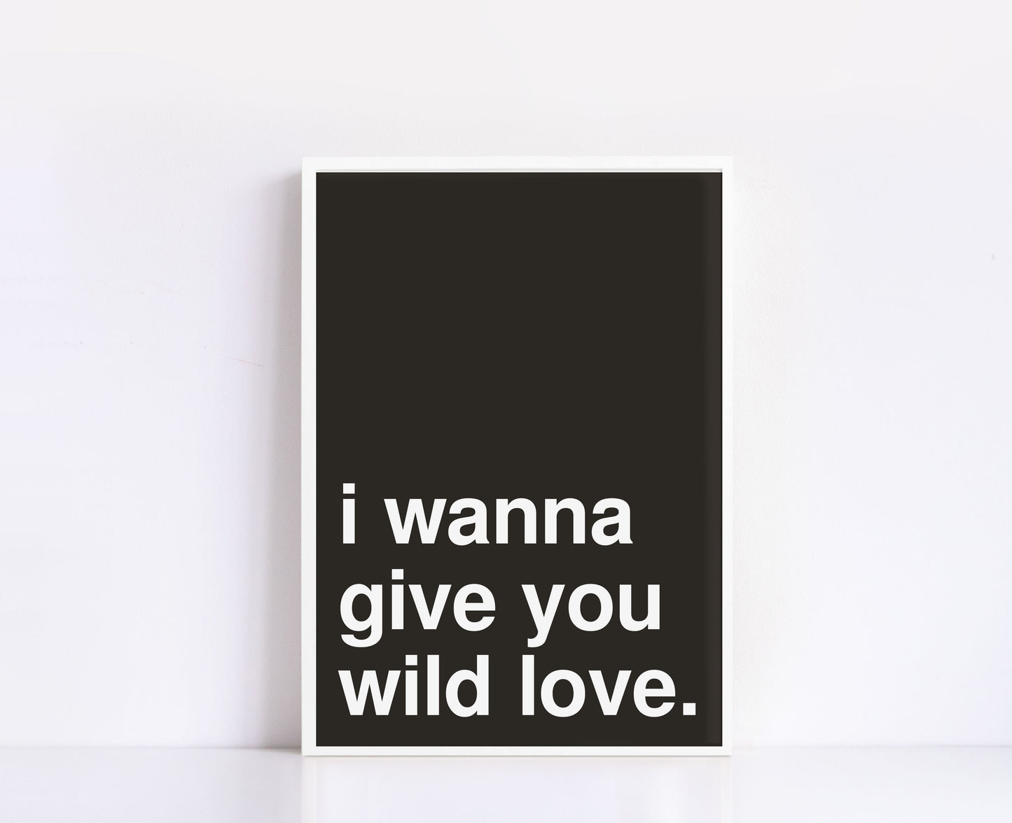 Wild Love Black Print