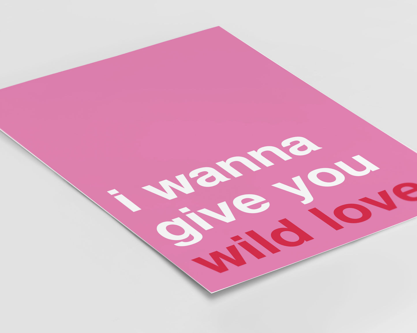 Wild Love Pink Print
