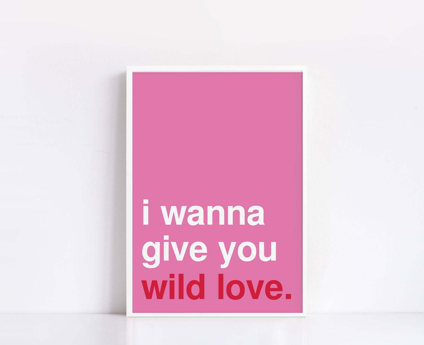 Wild Love Pink Print