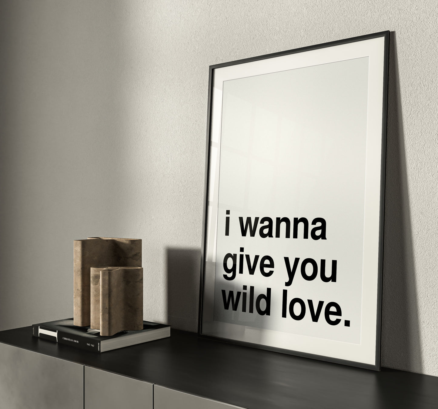 Wild Love White Print