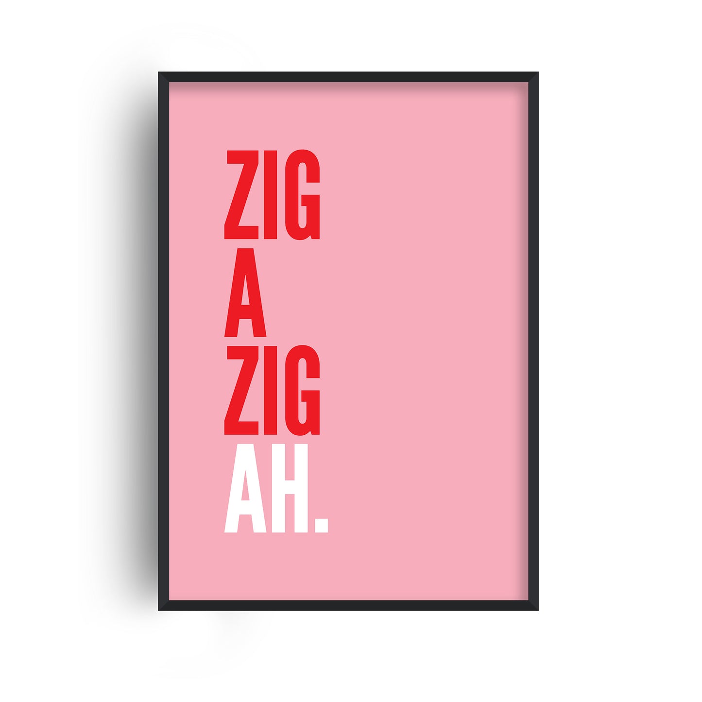 Zig a Zig Pink Print