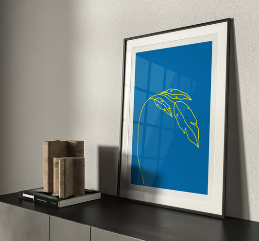 Plant Blue Funk Print
