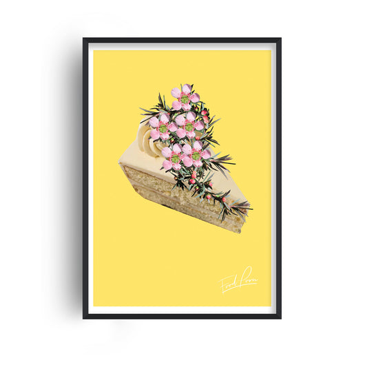 Cake Floral Yellow Print
