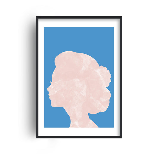 Marble Head Blue Print