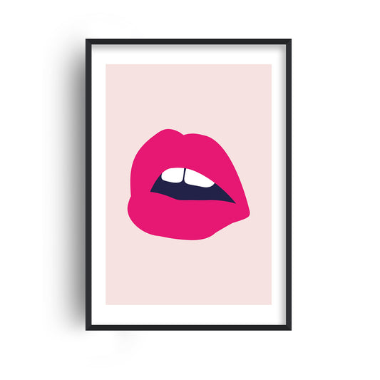 Pink Lips Salmon Back Print