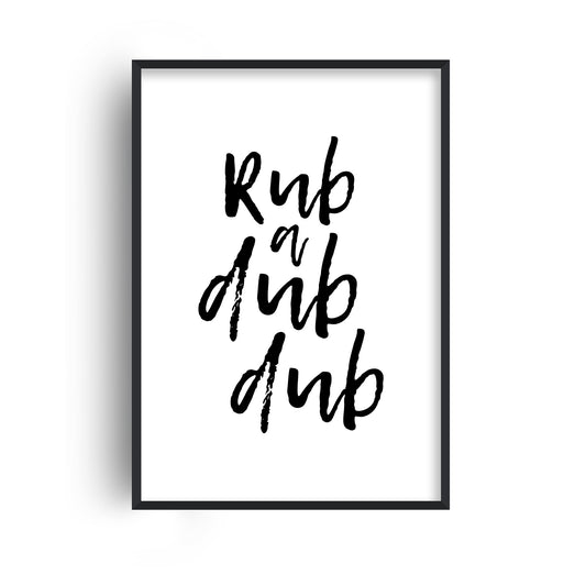 Rub a Dub Print