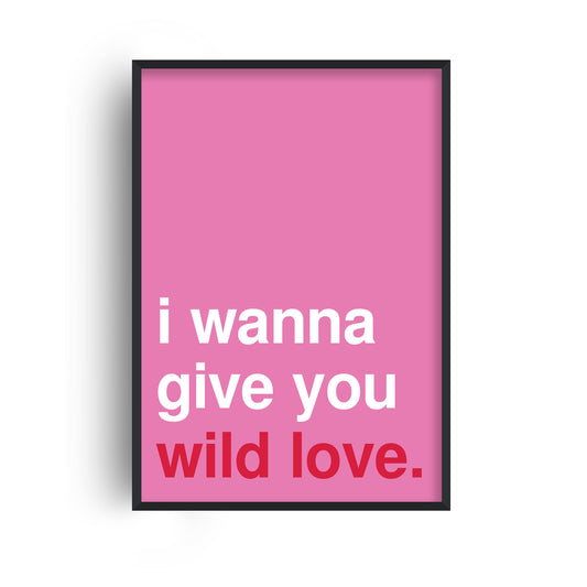 Wild Love Pink Print